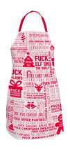Load image into Gallery viewer, &#39;F Word&#39; Red Christmas Apron