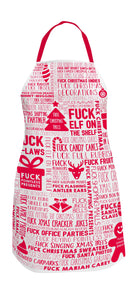 'F Word' Red Christmas Apron