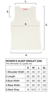 White Sleep Singlet