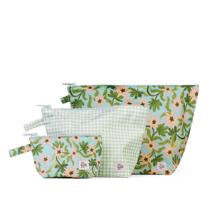 Seaflower Handy Pouch Trio