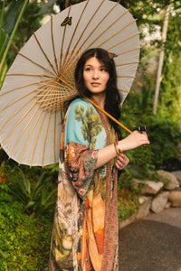 'Secret Garden' Kimono Opera Duster Robe - Market of Stars