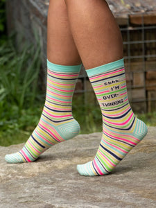'Shh I'm Overthinking' Women's Socks