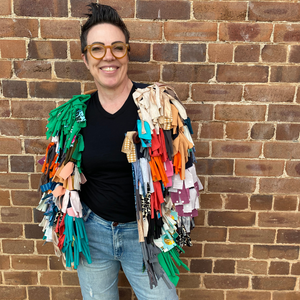 “Shirley” - Handmade by Alicia cardi using recycled textiles