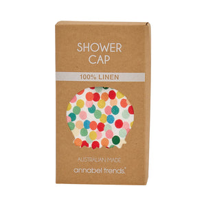 Confetti Shower Cap - Linen