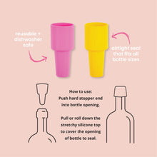 Load image into Gallery viewer, 2pk Silicork Wine Stoppers