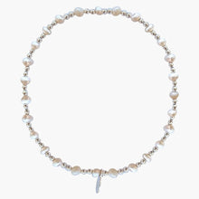Load image into Gallery viewer, Multi White Pearl Silver Bracelet