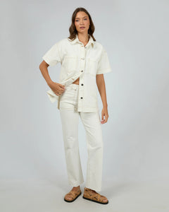 Simi Denim Shirt in Vintage White - All About Eve