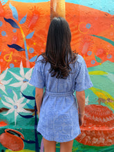 Load image into Gallery viewer, Sky Blue Towelling Kimono Robe - By Frankie