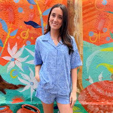 Load image into Gallery viewer, Sky Blue Towelling Shirt &amp; Short Set - By Frankie