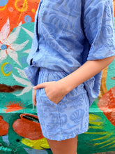 Load image into Gallery viewer, Sky Blue Towelling Shirt &amp; Short Set - By Frankie