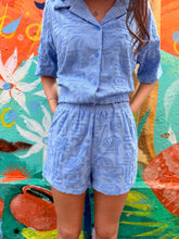 Load image into Gallery viewer, Sky Blue Towelling Shirt &amp; Short Set - By Frankie