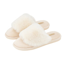 Load image into Gallery viewer, Ivory Cosy Luxe Slippers