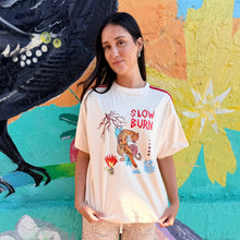 Load image into Gallery viewer, Beige 'Slow Burn' Tiger T-Shirt - By Frankie