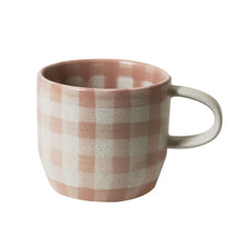 Load image into Gallery viewer, Soft Terracotta Check Mug / Cat&#39;s Pyjamas - Robert Gordon