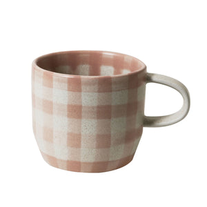 Soft Terracotta Check Mug / Cat's Pyjamas - Robert Gordon