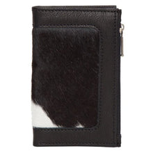 Load image into Gallery viewer, Sophie Black &amp; White Small Cowhide Card Wallet