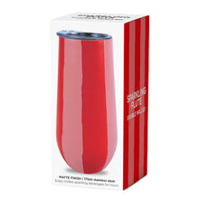 Load image into Gallery viewer, Red Stripe Sparkling Flute