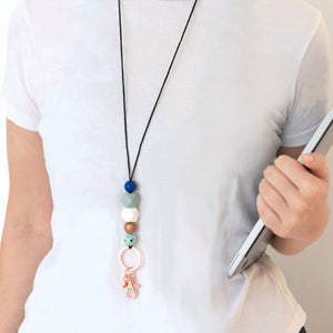 Teacher Spearmint Beaded Lanyard