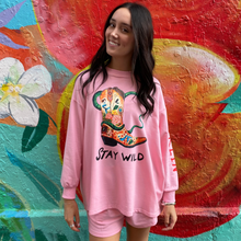 Load image into Gallery viewer, Stay Wild Darlin Pink L/S Top &amp; Short Set - By Frankie