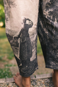 'Still I Rise' Linen Cropped Artist Pants - Market of Stars