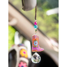 Load image into Gallery viewer, Cowboy Boot Crystal Sun Catcher