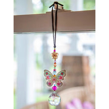 Load image into Gallery viewer, Butterfly Crystal Sun Catcher