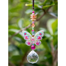 Load image into Gallery viewer, Butterfly Crystal Sun Catcher