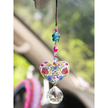 Load image into Gallery viewer, 'You Are Loved' Heart Crystal Sun Catcher