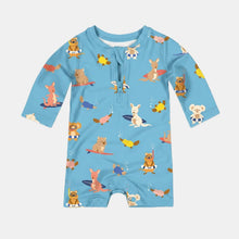 Load image into Gallery viewer, Beach Buddies Pirate L/S Swim Onesie - Toshi