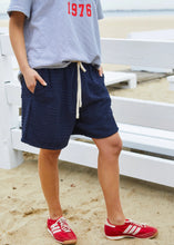 Load image into Gallery viewer, Navy Summer Towelling Short - Hammill &amp; Co