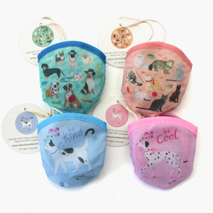 Purse Size Twist Fan - Paws and Claws