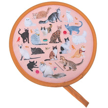 Load image into Gallery viewer, Purse Size Twist Fan - Paws and Claws