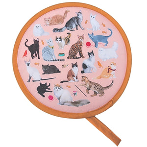 Purse Size Twist Fan - Paws and Claws