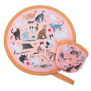 Purse Size Twist Fan - Paws and Claws