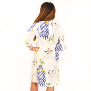 "Piper" Dress in Tables in Wilderness Print - Palm Cove