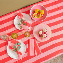 Load image into Gallery viewer, Red Stripe Linen Tea Towel