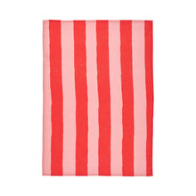 Load image into Gallery viewer, Red Stripe Linen Tea Towel