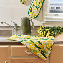 Load image into Gallery viewer, Golden Wattle Linen/Cotton Tea Towel