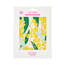 Load image into Gallery viewer, Golden Wattle Linen/Cotton Tea Towel