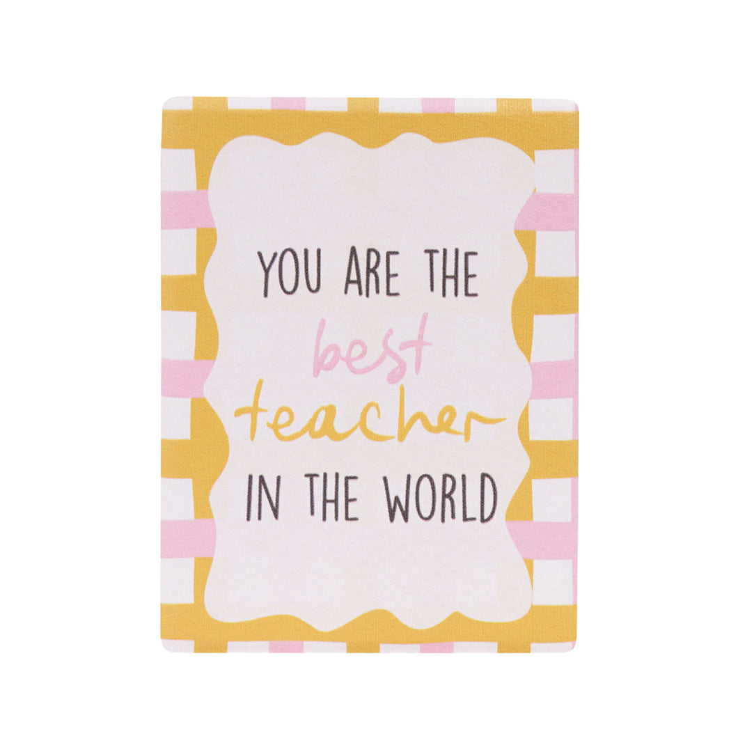 Best Teacher Ceramic Magnet