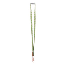 Load image into Gallery viewer, Green Daisy Fabric Lanyard