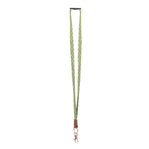 Green Daisy Fabric Lanyard