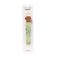 Load image into Gallery viewer, Green Daisy Fabric Lanyard