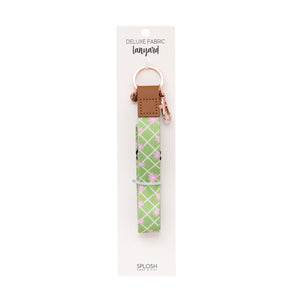 Green Daisy Fabric Lanyard