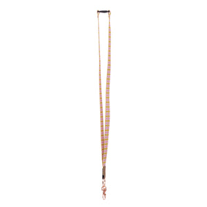Plaid Fabric Lanyard