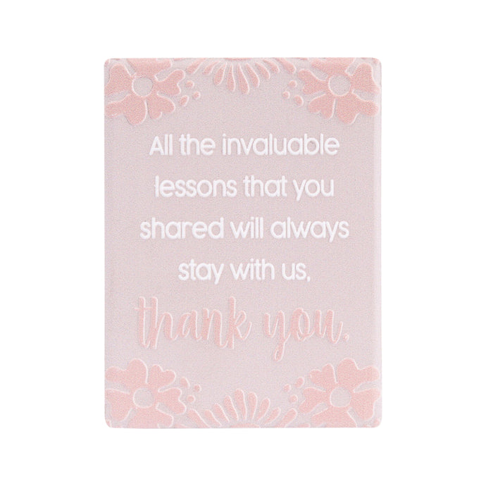 Thank You Teacher Ceramic Magnet