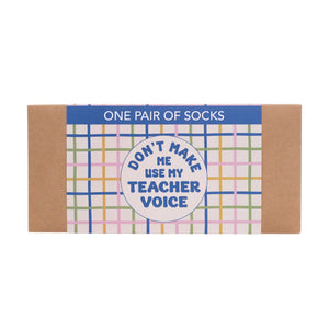 Teacher Voice Socks