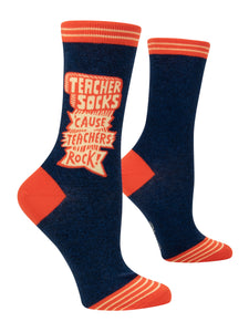 'Teachers Rock' Women's Socks