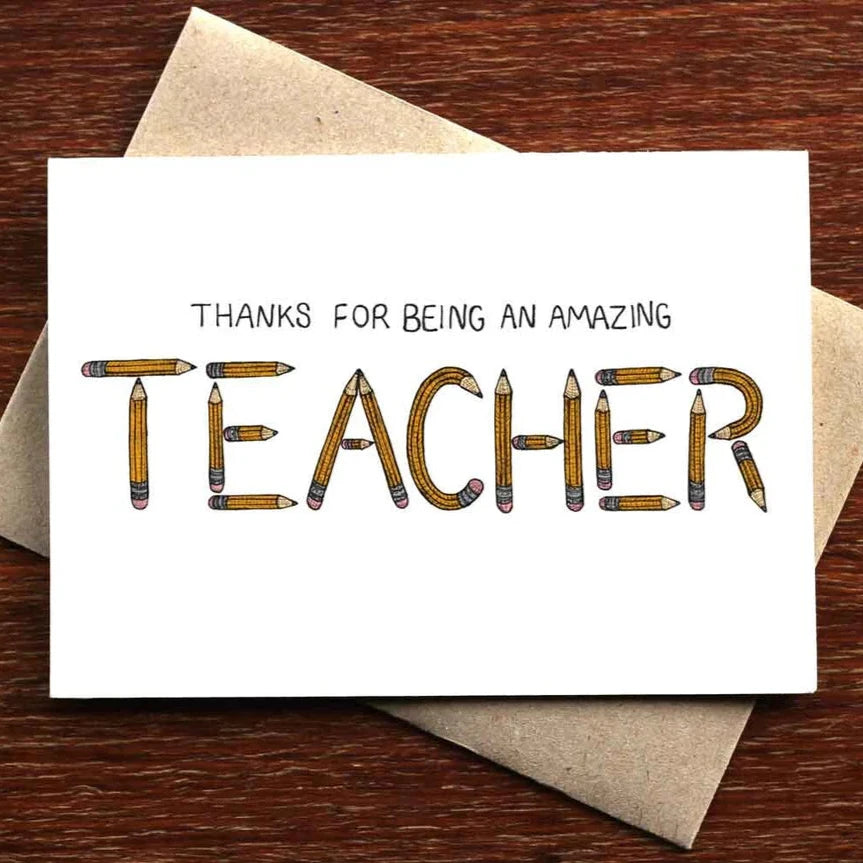 'Thanks for Being an Amazing Teacher' Card