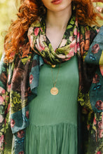Load image into Gallery viewer, 'The Daydreamer' Scarf with Sleeping Beauty, Florals &amp; Rabbits - Market of Stars